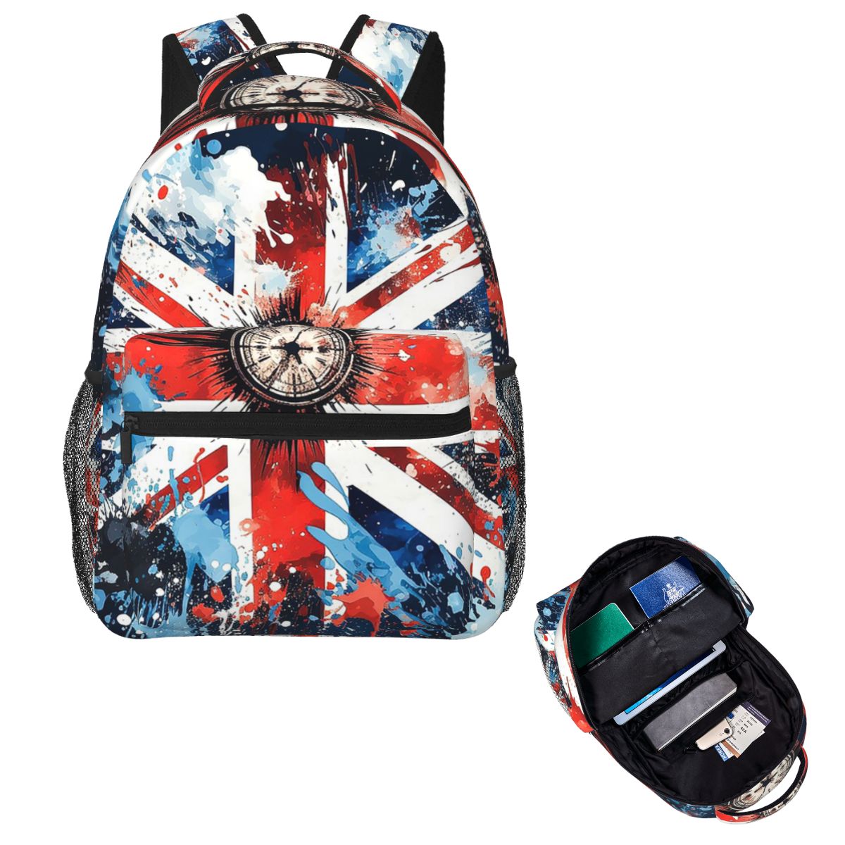Women Bags Uk - Plecak podróżny z flagą Union Jack