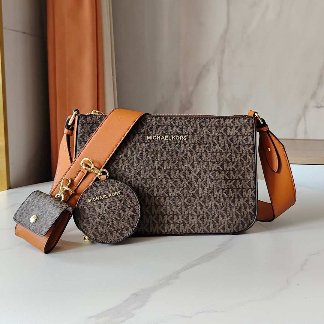 Women Bags Mk - Nowy, elegancki damski zestaw składający się