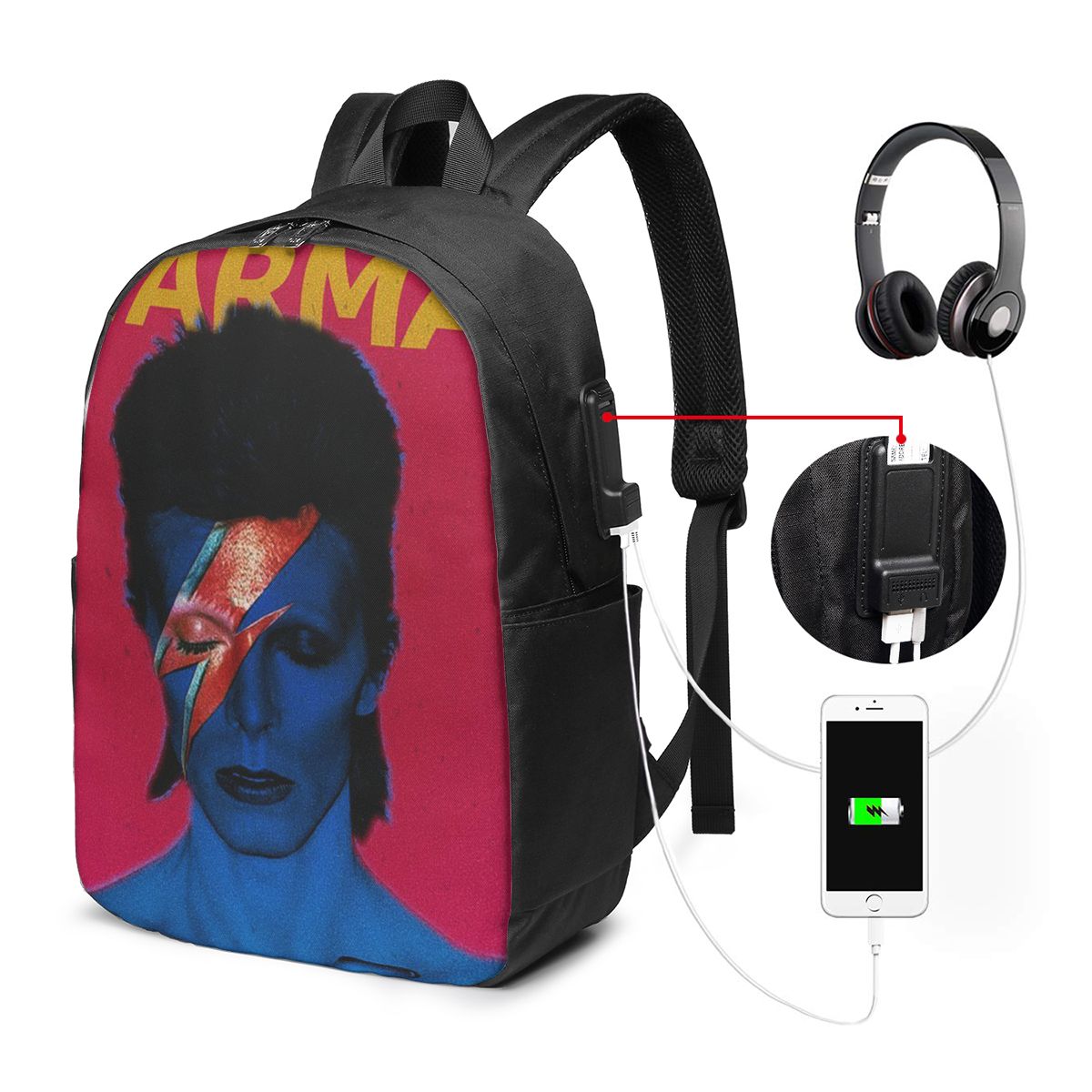 Women Bags For Travel - Plecak Davids Bowied, torba podróżna na