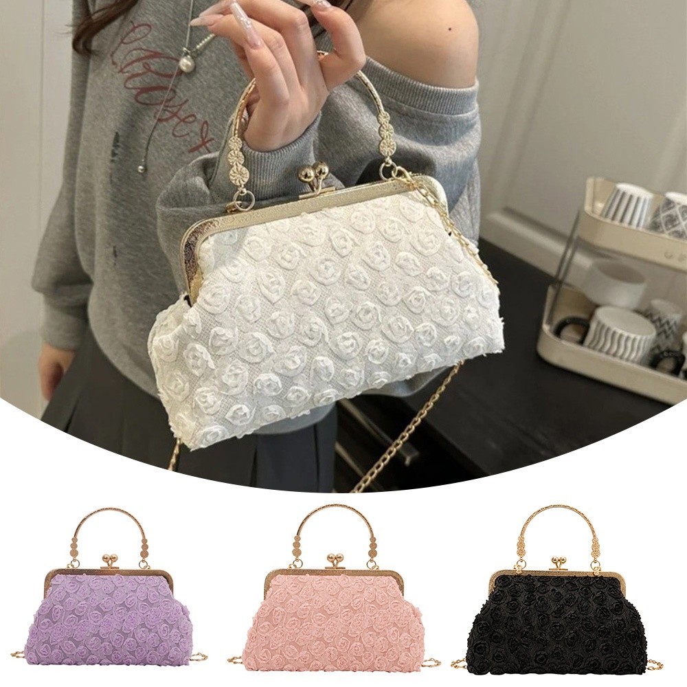 Women'S Bags Holiday - Luksusowa torebka na ramię z klipsem,