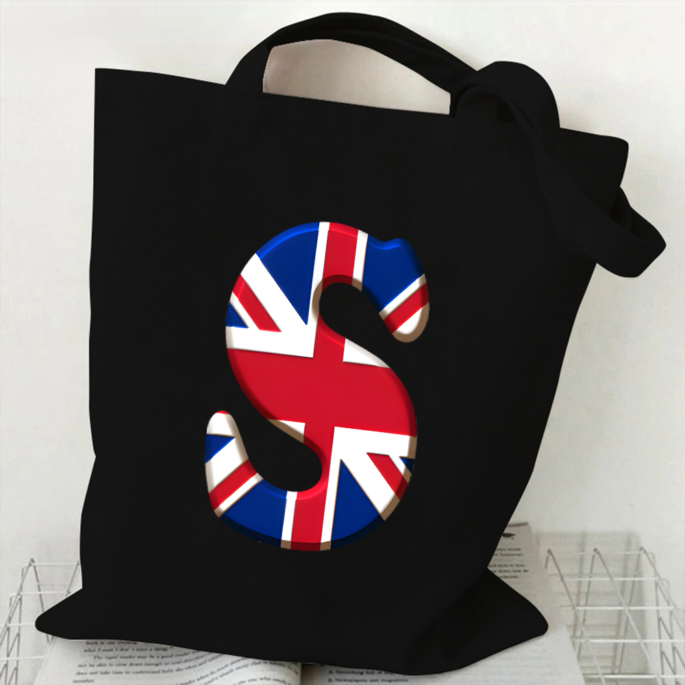 Women Bags Uk - Torba płócienna z literami A-Z dla
