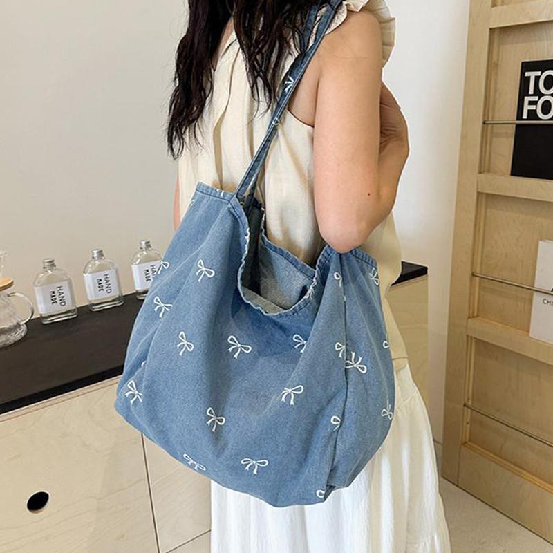 Damska torba typu tote z denim – Women Bags Jeans recenzja i cena