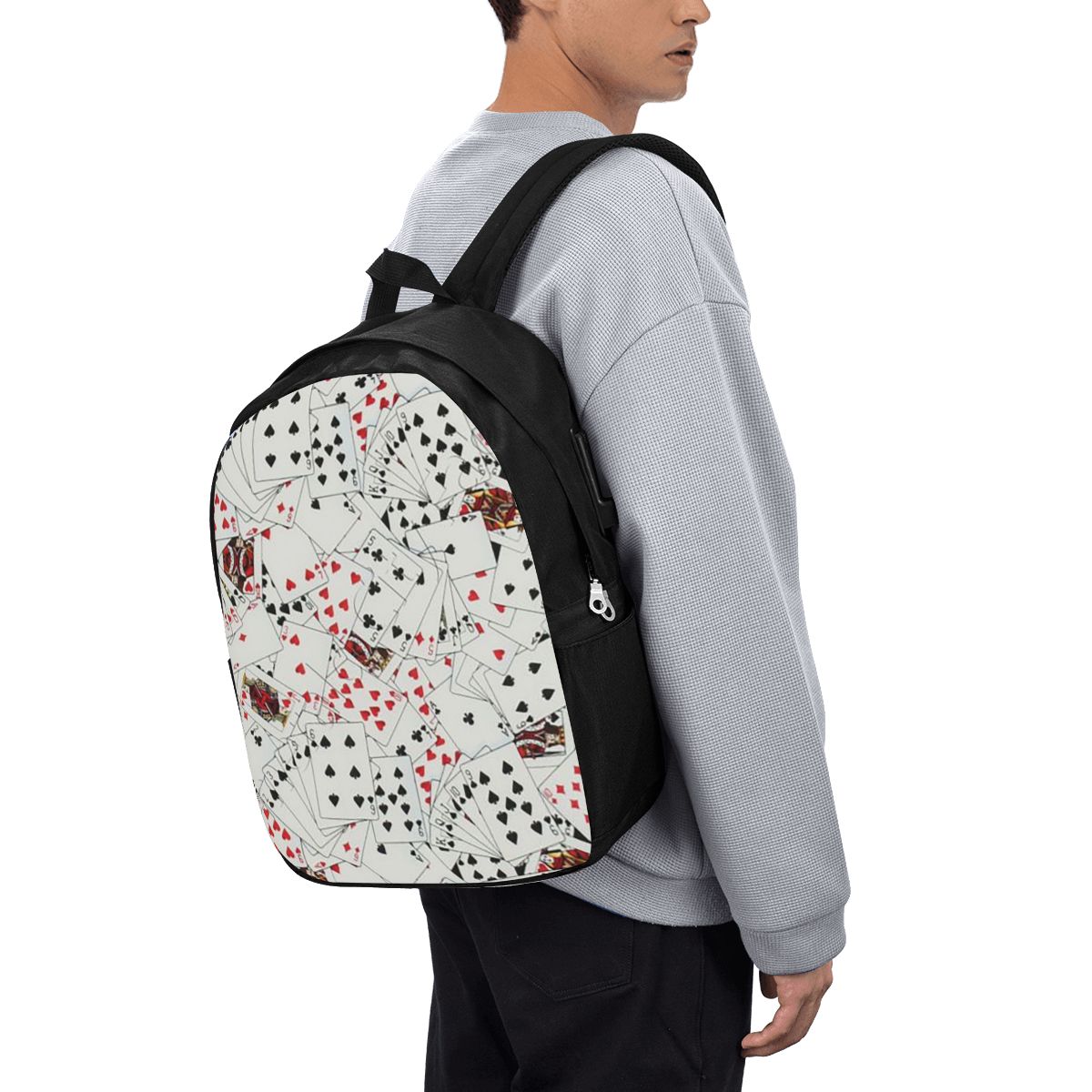 Plecak z nadrukiem kart do pok – Women Bags For Travel recenzja i cena