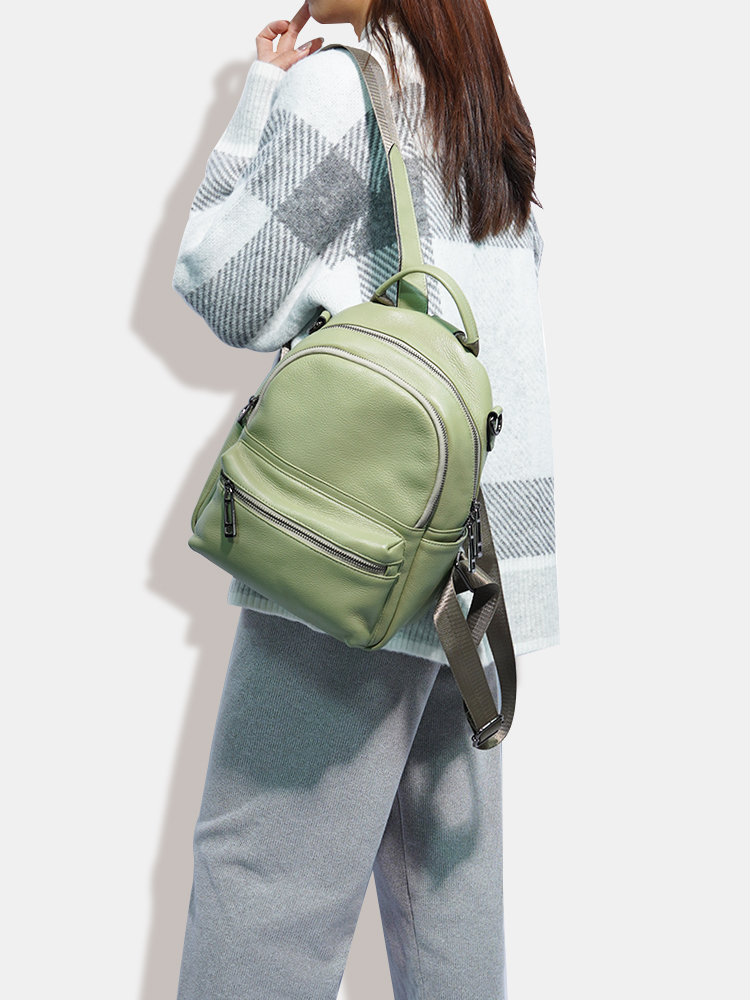 Zency damski skórzany plecak p – Women Bags Grey recenzja i cena