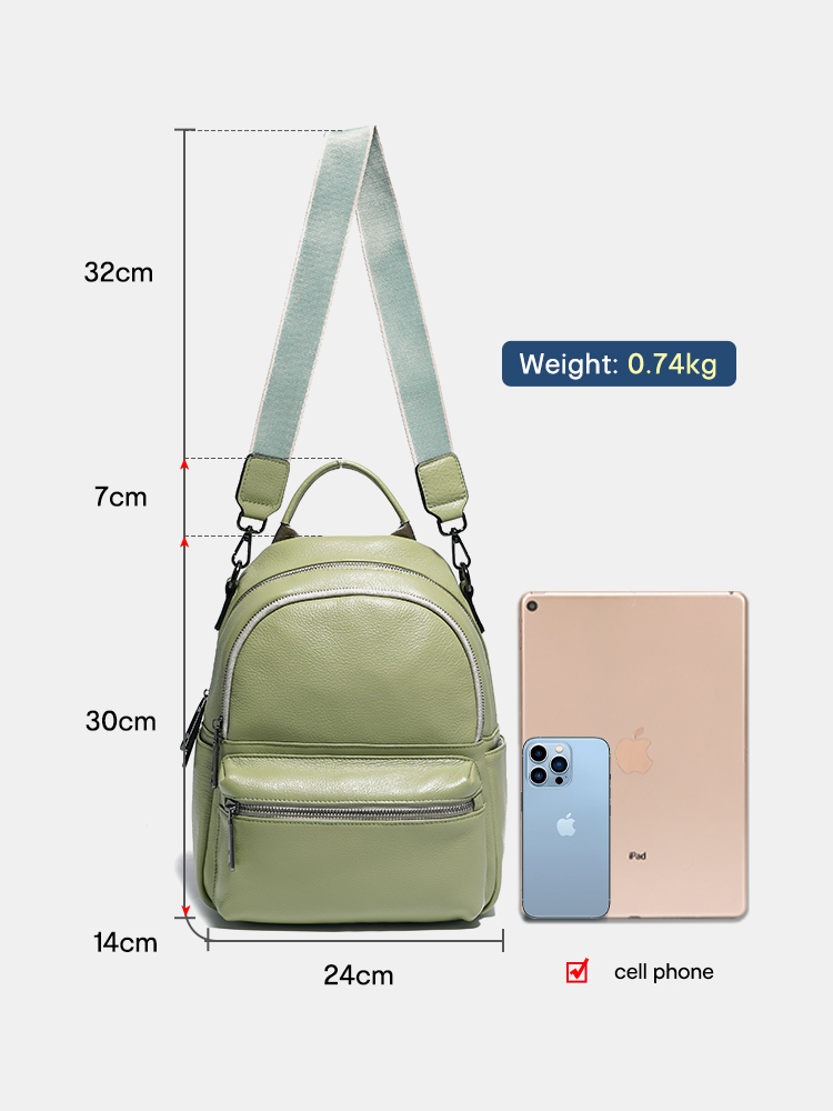Zency damski skórzany plecak p – Women Bags Grey recenzja i cena