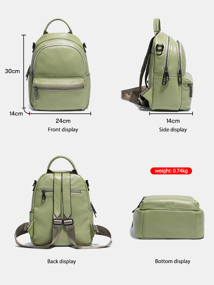 Zency damski skórzany plecak p – Women Bags Grey recenzja i cena