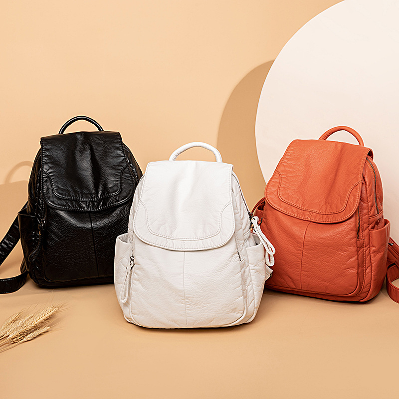 Plecak damski biały sprany ple – Women Bags In Sale recenzja i cena
