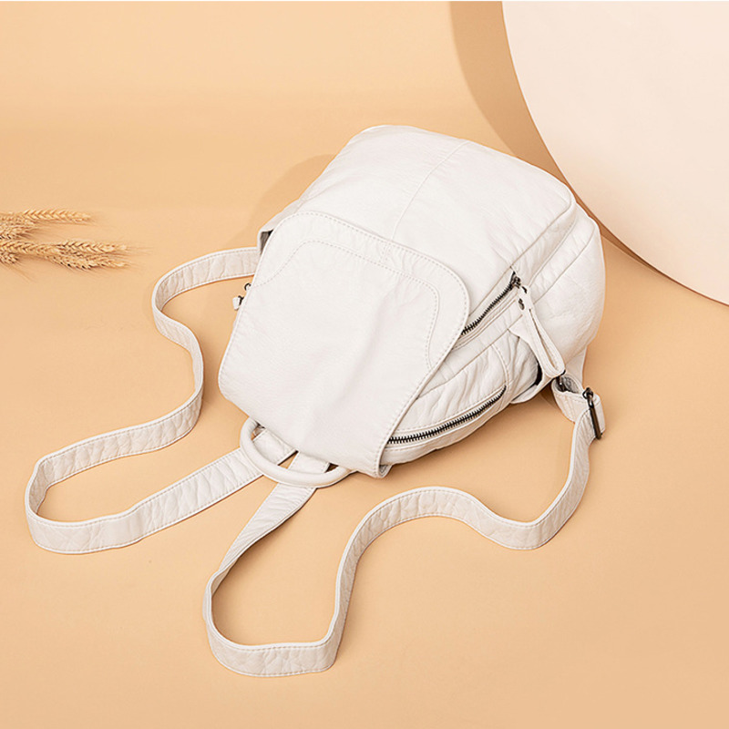 Plecak damski biały sprany ple – Women Bags In Sale recenzja i cena