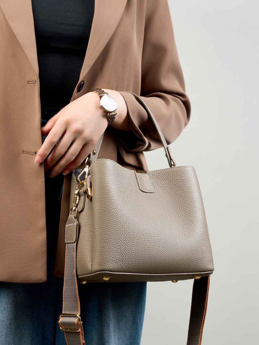 YANATARI Damska torba z prawdz – Women Bags Grey recenzja i cena
