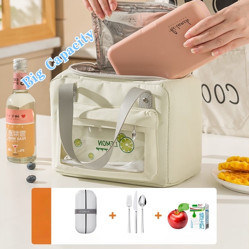 Torba na lunch z tkaniny Oxfor – Women Bags Grey recenzja i cena