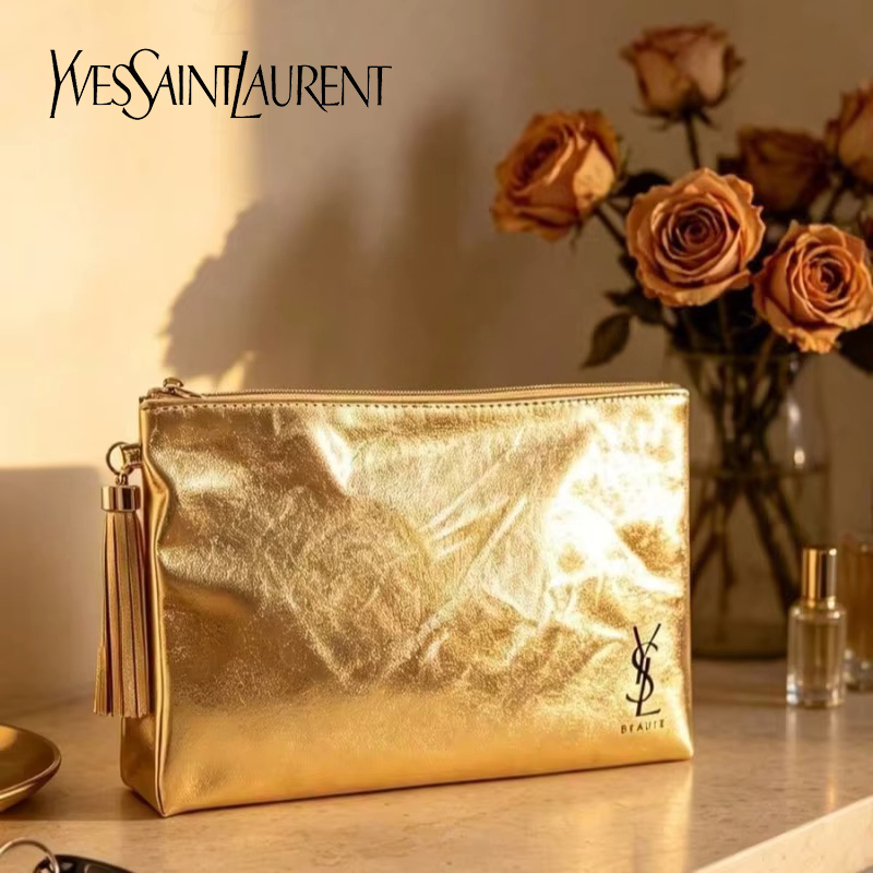 Złota kosmetyczka YSL, przenoś – Women Bags In Amazon recenzja i cena
