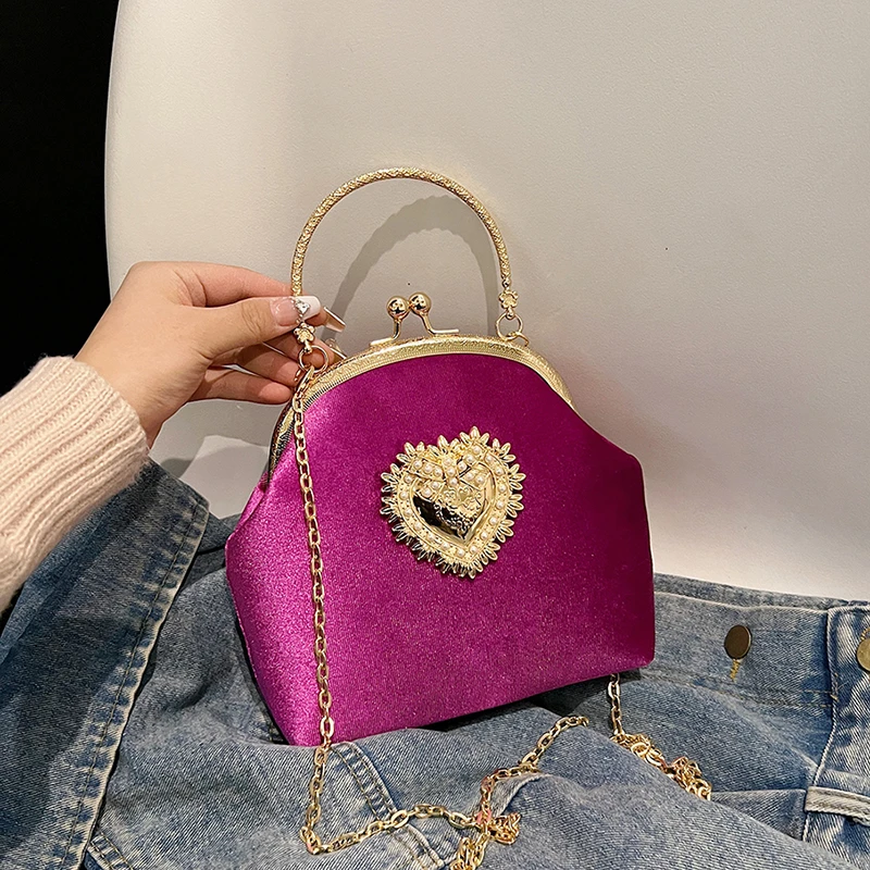 Łańcuchy Aksamitna ramka Serce – Women Bags In Sale recenzja i cena