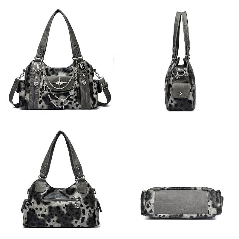 Szara torebka z motywem leopar – Women Bags Grey recenzja i cena